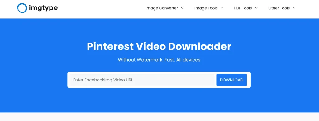 ImgType's Pinterest Video Downloader