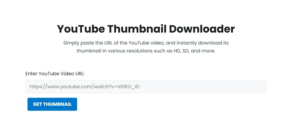 imgType YouTube Thumbnail Downloader