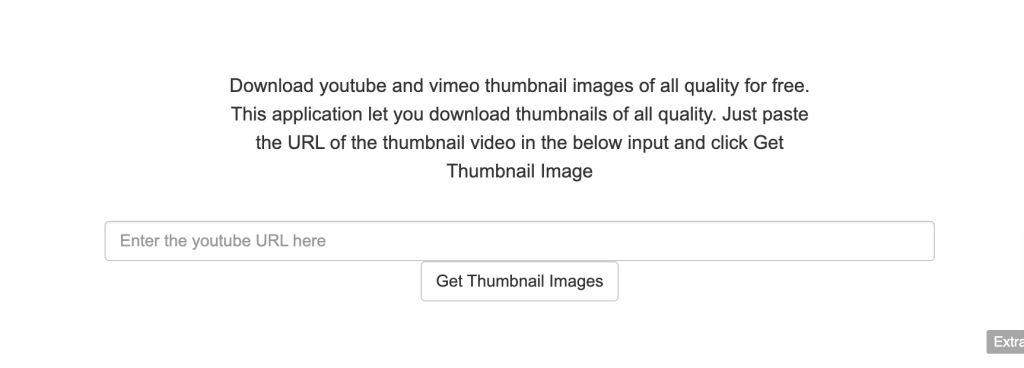 Image YouTube Thumbnail Downloader